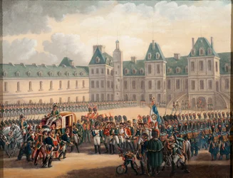 A despedida de Napoleão em Fontainebleau, 20 de abril de 1814, 1835